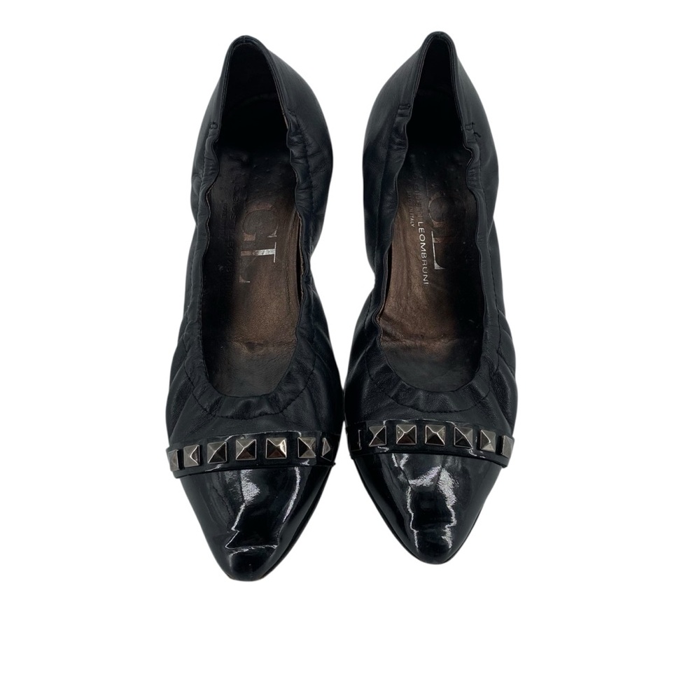 AGL Attila Giusti Leombruni Black Leather Pointed Toe shoes  Women’s 38